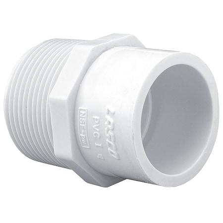 Westlake Pipe & Fittings PVC, Straight, 3/4 in, 1/2 in NPT 436074BC