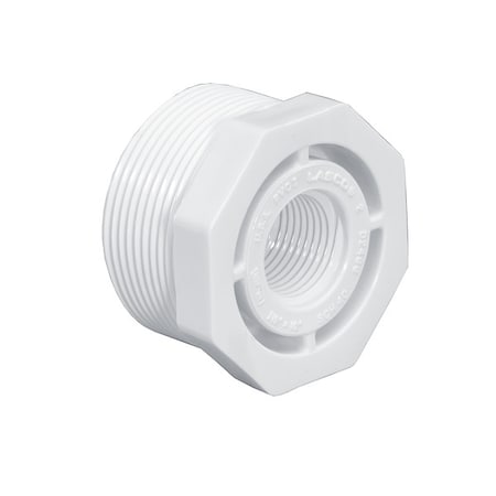 Westlake Pipe & Fittings PVC, Bushing, 3/4 in NPT, 1/2 in NPT 439101BC