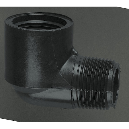 Westlake Pipe & Fittings 90 Elbow, Polyethylene, 3/4 in, NPT, SCH 40 M412007