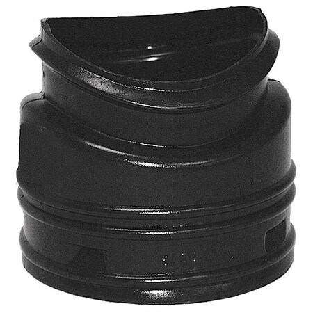 Zoro Select Tee, 4 x 4 x 12 in For Pipe Size, Black 0420AA