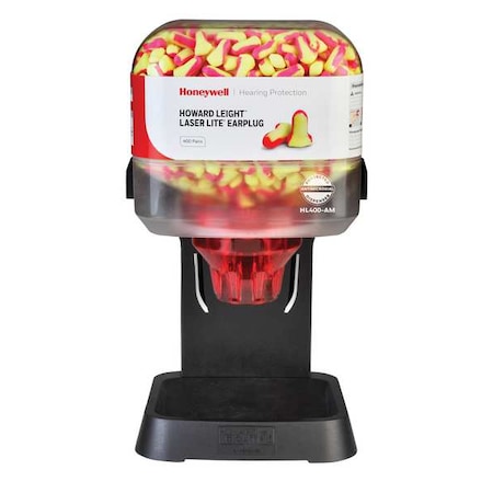 Honeywell Howard Leight HL400 Earplug Dispenser, Foam, Contoured-T, 32 dB NRR, Uncorded, 400 Pairs Per Pkg HL400-LL-INTRO-AM