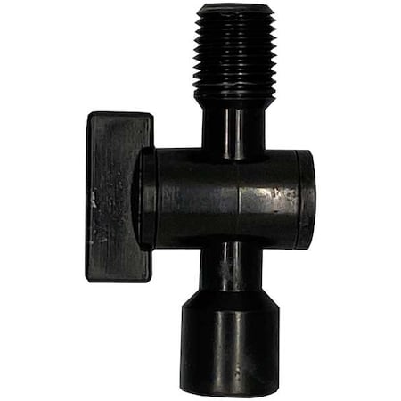 Cedarberg 1/4" Male NPT x 1/4" Female NPT Black (1) 8525-346