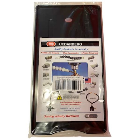 Cedarberg Table Guard, Plastic, 5 lb Storage Cap, Blk 8706-001