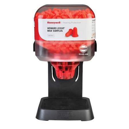 Honeywell Howard Leight HL400 Earplug Dispenser, Foam, Bell, 33 dB NRR, Uncorded, 400 Pairs Per Pkg HL400-MXM-INTRO-AM