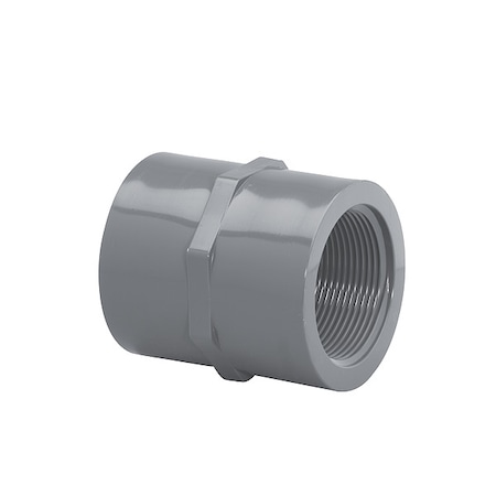 Westlake Pipe & Fittings PVC, Coupling Body, 1/2 in NPT, 1/2 in NPT 43000545