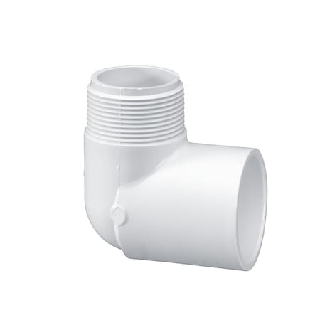Westlake Pipe & Fittings PVC, 90 Elbow, 3/4 in, 3/4 in NPT 410007BC