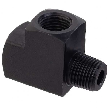 Zoro Select Run Tee Brass Brass Class 1000 Pipe Fittings, 1/2 in Female NPTF X 1/2 in Male NPTF ZUSA-PF-9116