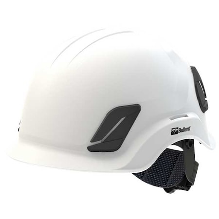 Bullard Climbing Helmet, CEN10, ABS, Polycarbonate, 4 Point Ratchet, Type 1, Class E, White C10NWHAMR