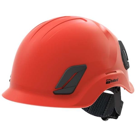 Bullard Climbing Helmet, CEN10, ABS, Polycarbonate, 4 Point Ratchet, Type 1, Class E, Red C10NRDAMR