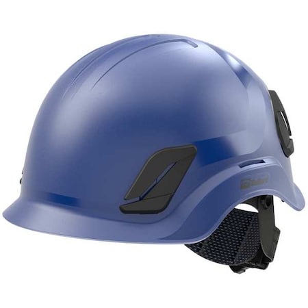 Bullard Climbing Helmet, CEN10, ABS, Polycarbonate, 4 Point Ratchet, Type 1, Class E, Blue C10NKBAMR