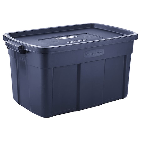 Rubbermaid Stack & Nest Storage Tote W/ Lid, 31 gal, 32-1/4 in L x 20-3/8 in W x 16-3/4 in H, LDPE RMRT310000