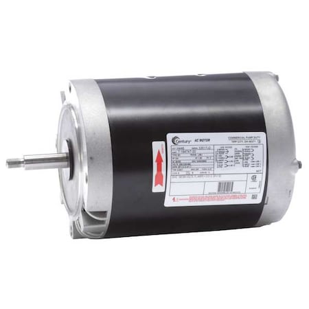 Century 3-Phase General Purpose Pump Motor, 3/4 HP, 56J Frame, 208-230/460V AC Voltage H446