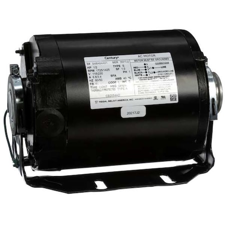 Century Pump Motor, Split Phase Design CB2054AD