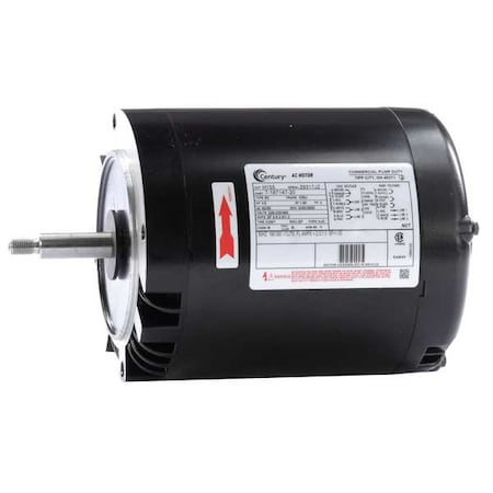 Century 3-Phase General Purpose Pump Motor, 1/2 HP, 56J Frame, 208-230/460V AC Voltage H155