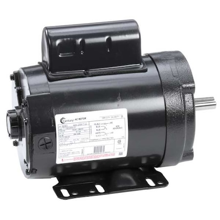 CENTURY Pump Duty Motor, Permanent Split Capacitor, 1 HP, 208-230V AC, 3,450 Nameplate RPM, L56HCZ Frame B583