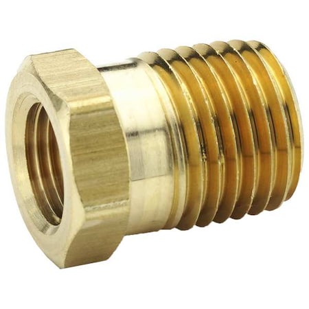Parker Hex Bushing Brass Bushing, 1/4 in Female NPT X 1/2 in Male NPT 209P-8-4