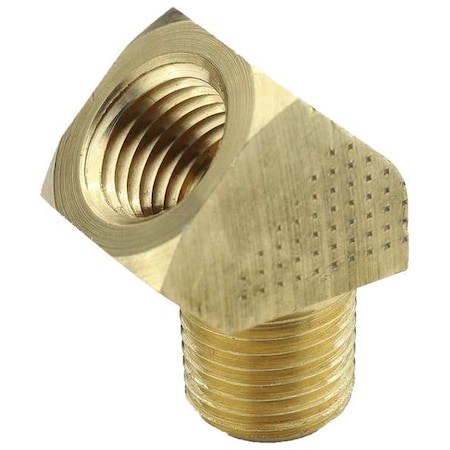 PARKER 45 Extruded Street Elbow, Brass, 1/2 in 2214P-8-8