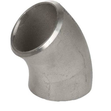 Zoro Select 45 Elbow, 304 SS, 5 x 3 in Pipe Size 4381010690