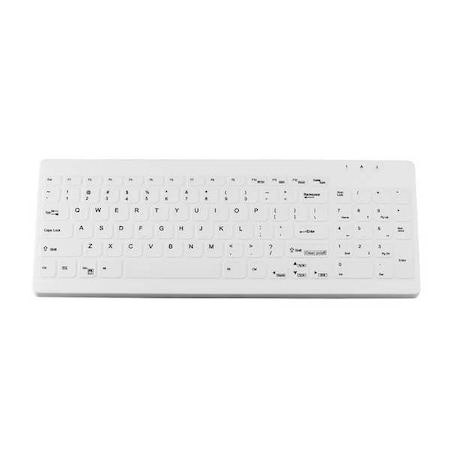 Tg3 Electronics Keyboard, White, 0.59" H KBA-CK96-WNUN-US