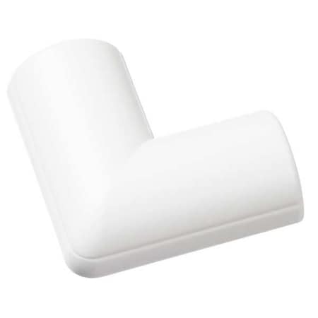 D-Line 90 Degree Flat Elbow, 1 1/4 in L, PVC, White FLFB2010W