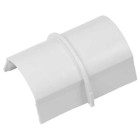 D-Line Coupling, 2 1/4 in L, PVC, White CP5025W