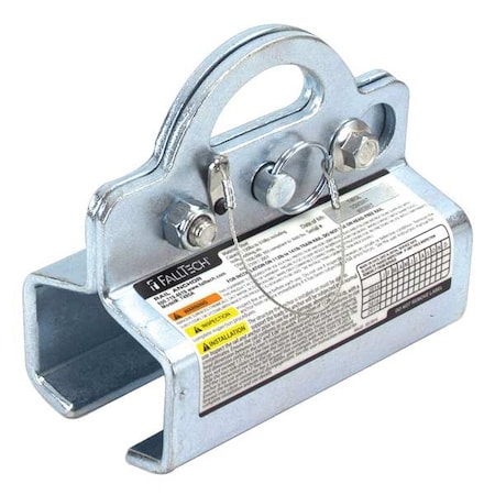 Falltech Rail Anchor, 7 in Length, 425 lb Weigth Capacity, Steel Anchor, 5,000 lb Tensile Strength 7495A