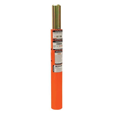Falltech Center Post, Orange, 21 in H, Al/Steel 6500321