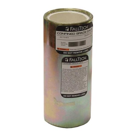 Falltech Permanent Sleeve, Steel Base, Gray, 9 in H 65050CRZ