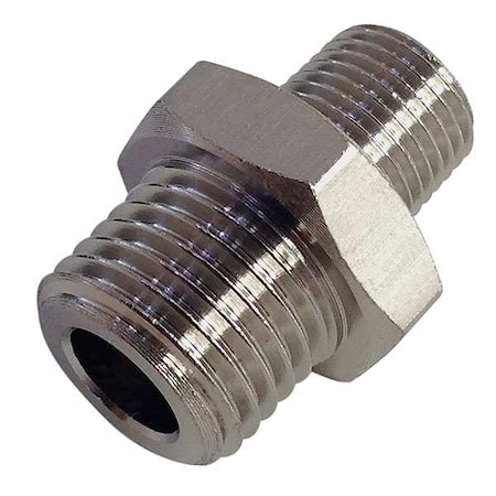 Legris Male Adapter Brass Adapter, 1/4 in Male BSPT X 1/4 in Male BSPP 0192 13 13