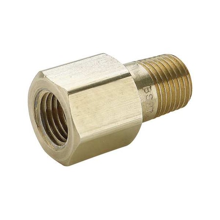 Legris Reducing Adapter Brass Adapter, 1/8 in Female NPT X 1/8 in Male BSPT 1/8F3HG-B