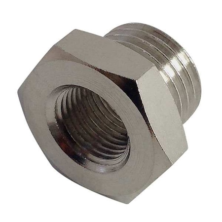 Legris Reducing Adapter Brass Reducing Adapter, 1/4 in Female BSPP X 1/2 in Male BSPP 0905 13 21