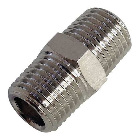 Legris Male Adapter Brass Adapter, 1/4 in Male BSPT X 1/2 in Male BSPT 0900 13 21