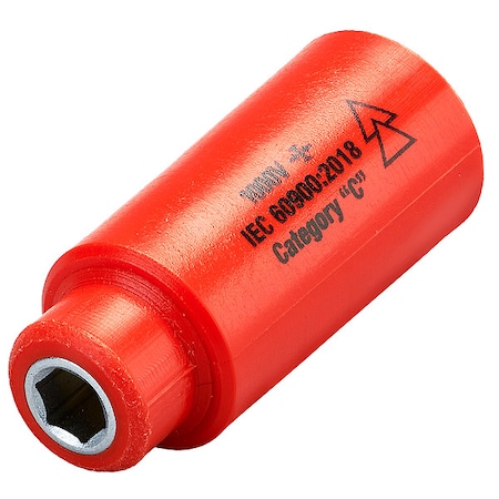 Itl 1/4 in Drive Insulated Socket 5.5 mm, 7/32 in 07203
