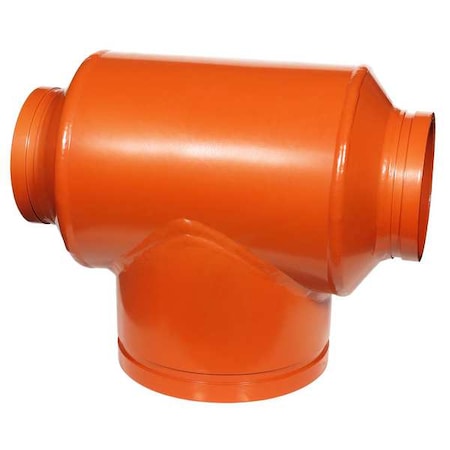 Gruvlok Reducing Tee, Ductile Iron, 12 x 12 x 6 in 0390019156