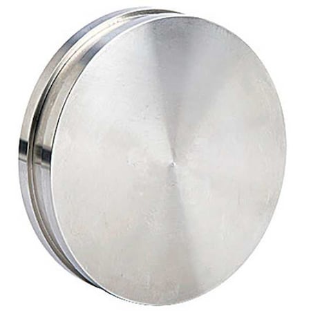 Gruvlok Round Cap, 304 SS, 4 in, For 10 Pipe SCH 1330009620