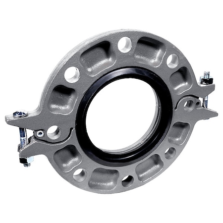 Gruvlok Pipe Flange, Ductile Iron, 4 in, Grooved 0390210102
