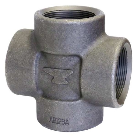 Anvil Cross Cross, 1/4" Pipe, FNPT, Forged Steel, Class 2000 0361036205