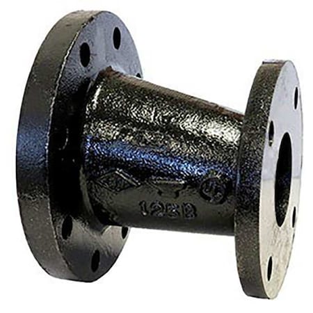 Anvil Eccentric Reducer Coupling Eccentric Reducer, 10" x 8" Pipe, Flanged, Cast Iron, Class 125 0306071002