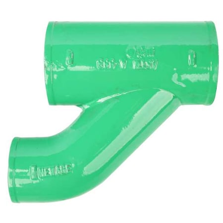 Zoro Select Wye Upright Wye, 3" Pipe, Female Socket, Cast Iron, 0 psi ZFB221650