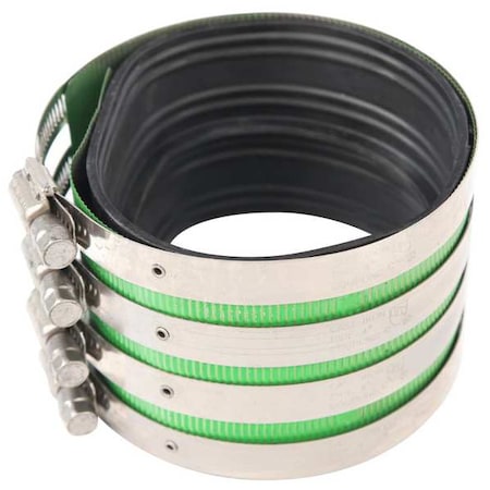 Zoro Select Stainless Steel Coupling Extra Heavy Duty Stainless Steel Coupling, 2" Pipe, Female Coupling, 0 psi XHD 200