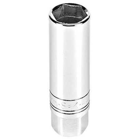Sk Hand Tools SparkPlugSocket, 3/8in, Chrome, Std, 14mm 4431