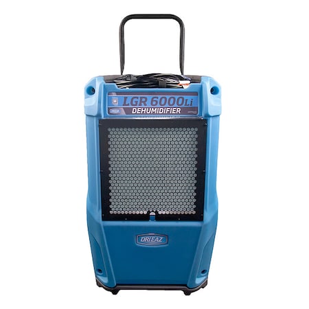Dri-Eaz Portable Dehumidifier, Not Applicable, 20 in, Polyethylene Rotomolded, 115V AC LGR 6000Li