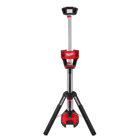 Milwaukee Tool Cordless Tripod Light, M18 Battery, Rocket Series, 84 in Max Height, 6,000 Lumens, 10 Hour Run Time 2136-20