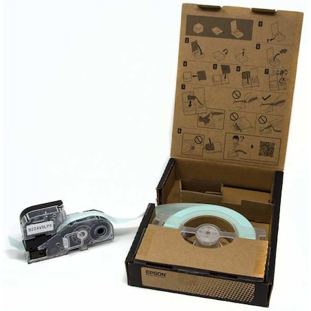 Epson Wraparound Label, White, Vinyl, 1 in W B224VSLPX