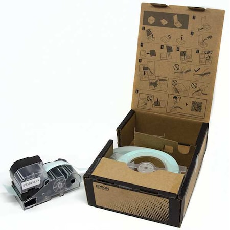 Epson WraparoundLabel, White, Vinyl, 1-1/2inW B236VSLPX