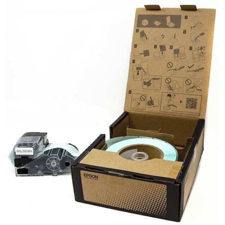 Epson Wraparound Label, White, Vinyl, 1 in W BVSL25X38PX