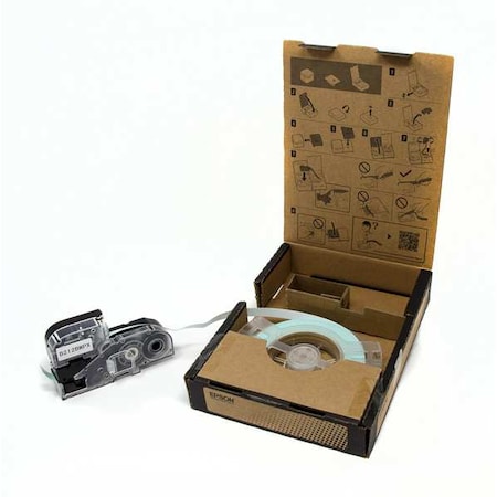 Epson ContinuousLabelStock, White, Gloss, 1/2inW B212BWPX