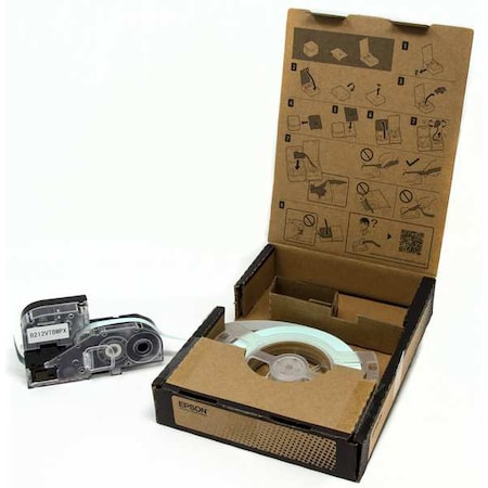 Epson ContinuousLabelStock, White, Gloss, 1/2inW B212VTBWPX