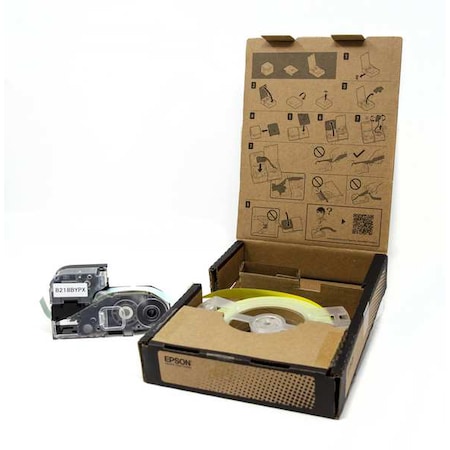 Epson ContinuousLabelStock, Yellow, Gloss, 3/4inW B218BYPX