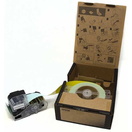 Epson ContinuousLabelStock, Yellow, Gloss, 2inW B250BYPX